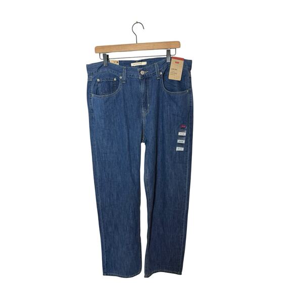 Levi's Dark Rinse Low Pro Straight Jeans Size 31 womens jeans NEW - Picture 2 of 3